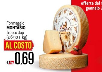Maxi Supermercati Montasio Formaggio fresco dop offerta