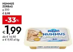 Bennet Hummus ZORBAS offerta