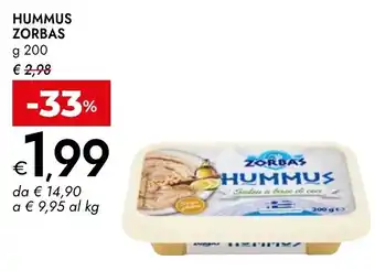 Bennet Hummus ZORBAS offerta