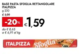 Bennet Base pasta sfoglia rettangolare ITALPIZZA offerta