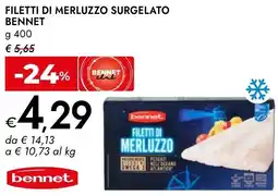 Bennet Filetti di merluzzo surgelato BENNET offerta