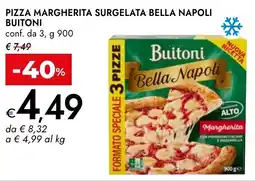Bennet Pizza margherita surgelata bella napoli BUITONI offerta