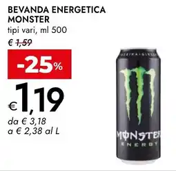 Bennet Bevanda energetica MONSTER offerta