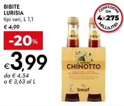 Bennet Bibite LURISIA offerta