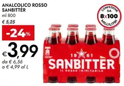 Bennet Analcolico rosso SANBITTER offerta