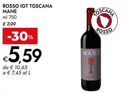 Bennet Rosso igt toscana MANE offerta