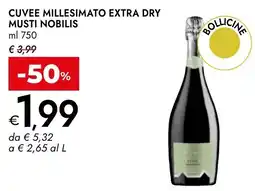 Bennet Cuvee millesimato extra dry MUSTI NOBILIS offerta