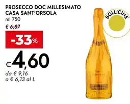 Bennet Prosecco doc millesimato CASA SANT'ORSOLA offerta