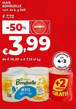 Bennet Mais BONDUELLE offerta