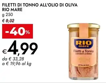 Filetti di tonno all'olio di oliva RIO MARE