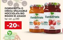 Bennet Fiordifrutta o crema spalmabile nocciolata bio RIGONI DI ASIAGO offerta