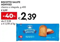 Bennet Biscotto salute MONVISO offerta