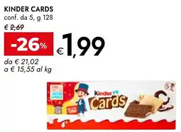Bennet Kinder cards offerta