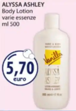 Acqua & Sapone ALYSSA ASHLEY Body Lotion varie essenze offerta