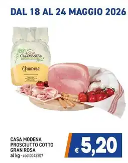 C+C Cash and Carry Casa modena prosciutto cotto gran rosa offerta