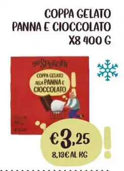 Coop COPPA GELATO PANNA E CIOCCOLATO X8 400 G offerta