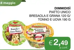Coop DIMMIDISI piatto unico offerta