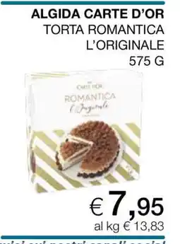 Coop ALGIDA CARTE D’OR TORTA ROMANTICA L’ORIGINALE offerta