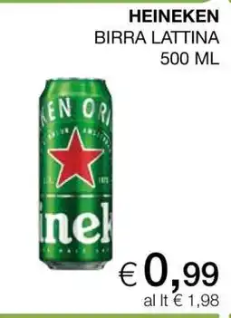 Coop HEINEKEN BIRRA LATTINA 500 ML offerta