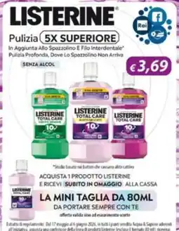 Acqua & Sapone Listerine Total Care offerta