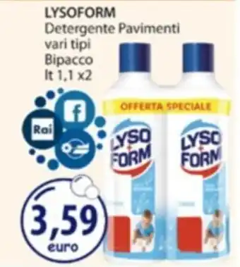Acqua & Sapone LYSOFORM Detergente Pavimenti offerta