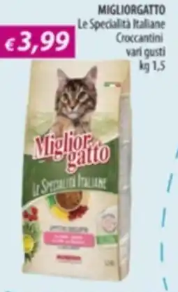 Acqua & Sapone MIGLIORGATTO Le Specialità Italiane Croccantini offerta