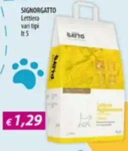 Acqua & Sapone SIGNORGATTO Lettiera offerta