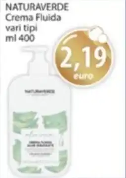 Acqua & Sapone NATURAVERDE Crema Fluida offerta