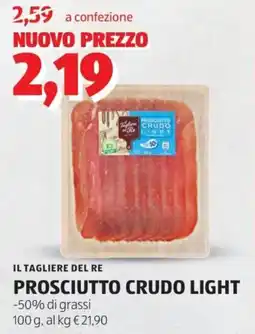 ALDI Il tagliere del re prosciutto crudo light offerta