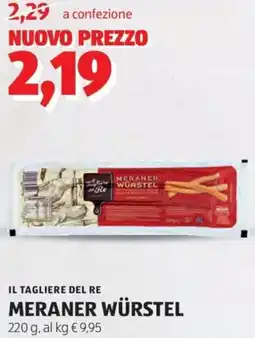 ALDI Il tagliere del re meraner würstel offerta