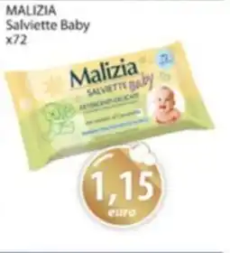 Acqua & Sapone MALIZIA Salviette Baby x72 offerta