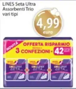 Acqua & Sapone LINES Seta Ultra Assorbenti Trio offerta