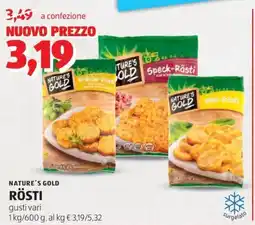 ALDI Nature's gold rösti offerta