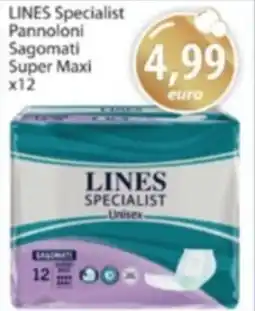Acqua & Sapone LINES Specialist Pannoloni Sagomati Super Maxi offerta