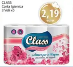 Acqua & Sapone CLASS Carta Igienica 3 Veli x6 offerta