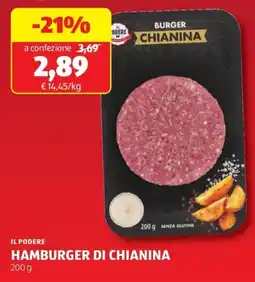 ALDI Il podere hamburger di chianina offerta