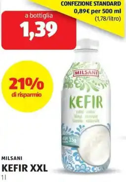 ALDI Milsani kefir xxl offerta