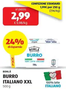 ALDI Bonlá burro italiano xxl offerta