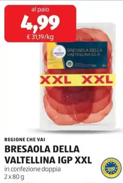 ALDI Regione che vai bresaola della valtellina igp xxl offerta