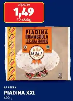 ALDI La cesta piadina xxl offerta