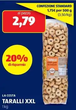 ALDI La cesta taralli xxl offerta