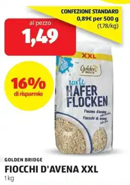 ALDI Golden bridge fiocchi d'avena xxl offerta