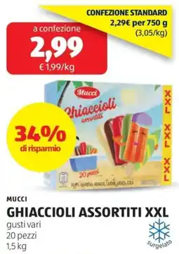 ALDI Mucci ghiaccioli assortiti xxl offerta