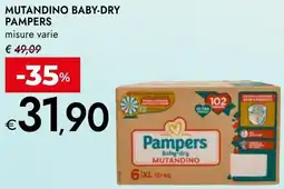 Bennet Mutandino baby-dry PAMPERS offerta