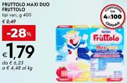 Bennet Nestle fruttolo maxi duo fruttolo offerta