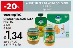 Bennet Hero omogeneizzato alla frutta offerta
