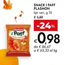 Bennet Snack i paff PLASMON offerta
