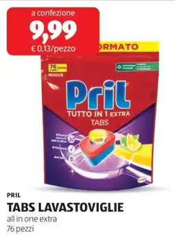ALDI Pril tabs lavastoviglie all in one extra offerta