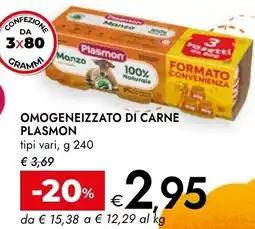 Bennet Omogeneizzato di carne PLASMON offerta