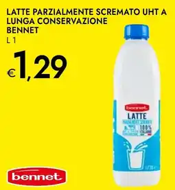 Bennet Latte parzialmente scremato uht a lunga conservazione BENNET offerta